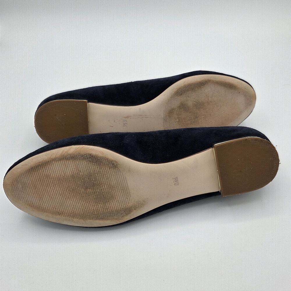 Talbots Ryan Loafer Christmas Holiday Truck Trees Dog Slip Ons Size 8 Blue - Picture 5 of 6